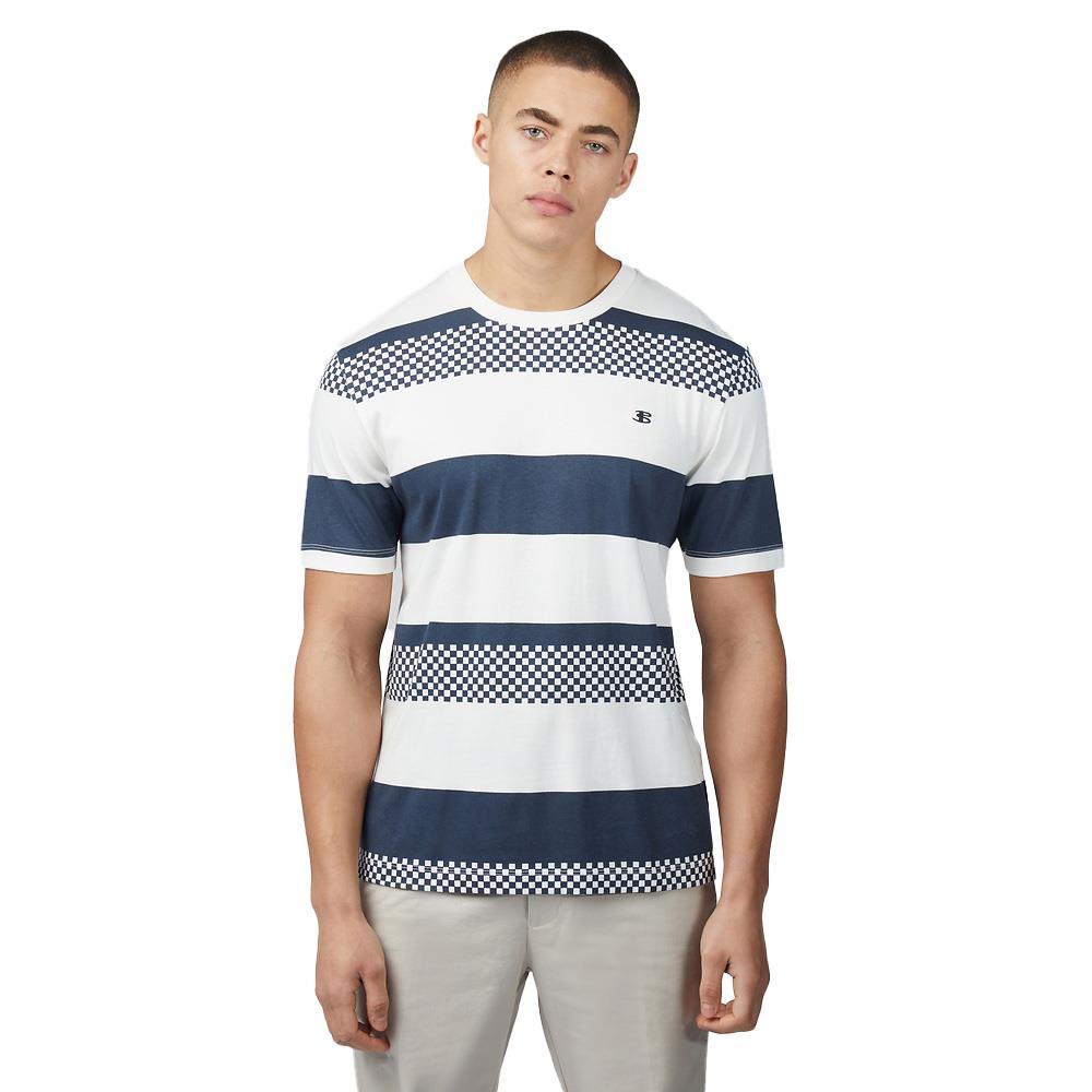 Ben Sherman Chequerboard Stripe Tee